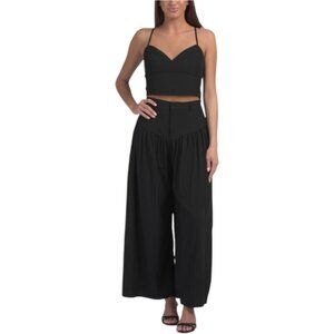 LE LIS 2pc Open Back Tie Detail Sleeveless Top And Pants Set